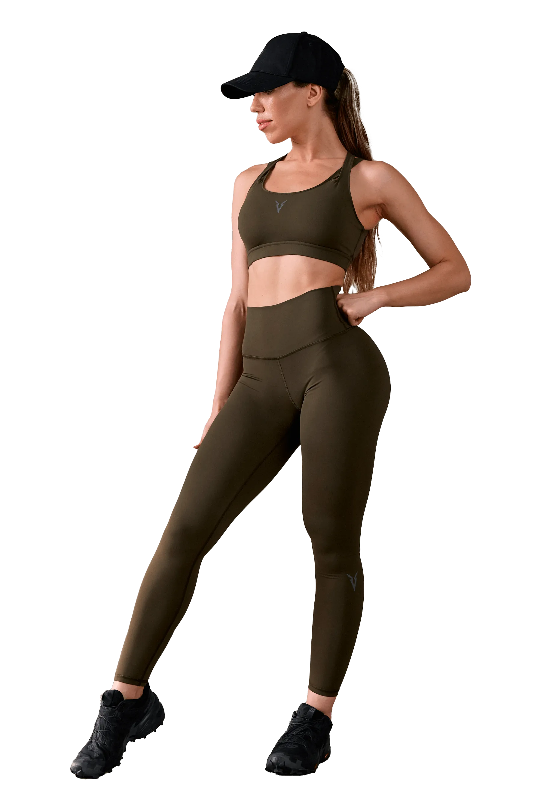 Power Stretch 7/8 LEGGINGS - Khaki