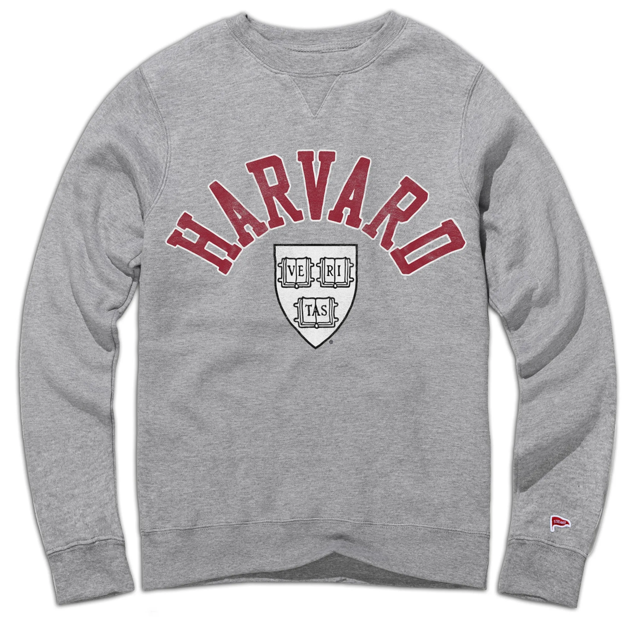 Relaxed Cut Harvard Shield Crewneck Sweatshirt