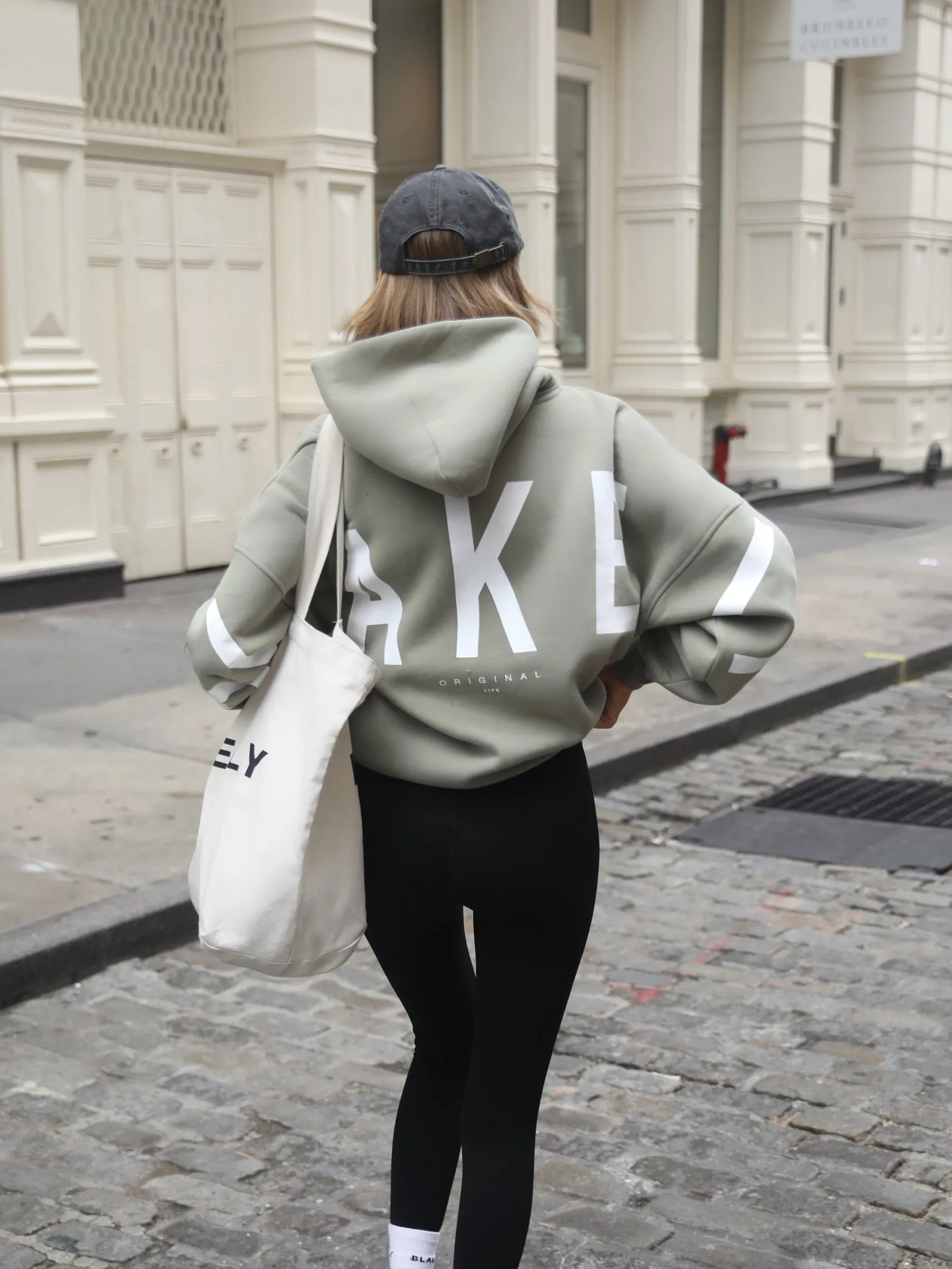 Isabel Oversized Hoodie - Olive Frog like countryside drive