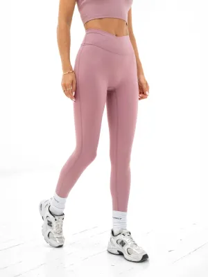 Mountain Hike Eco Shopper Unisex Style Daily Routine Ultimate Crossover Leggings - Dusty Pink
