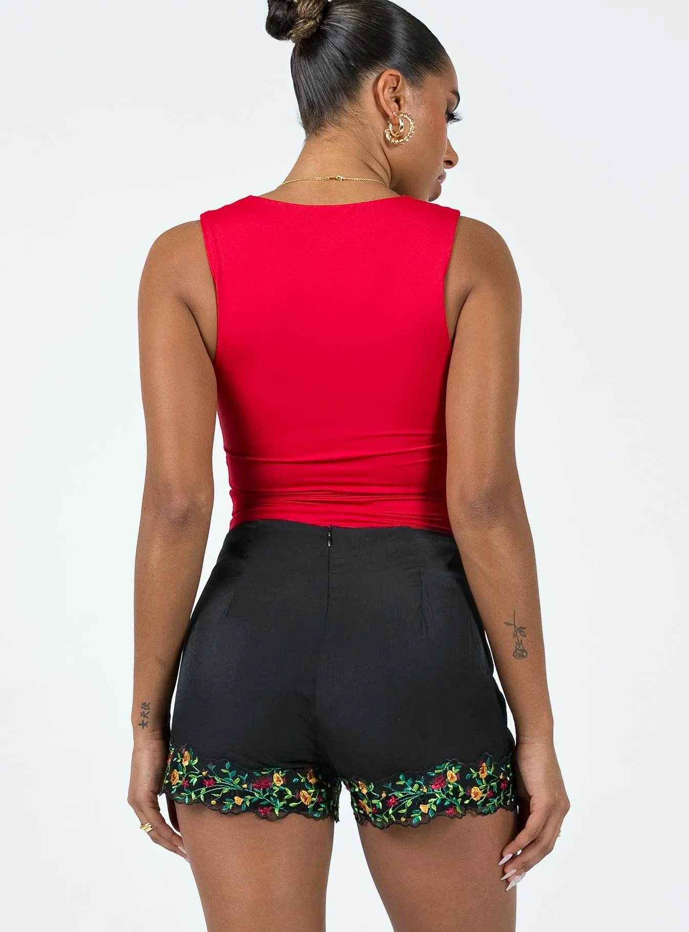 Smart Casual Floreto Bloomer Shorts Black