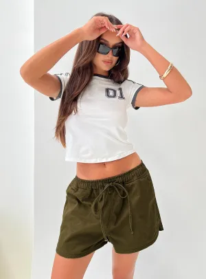 Clark Shorts Olive LayeredPanels Reinforced Knees