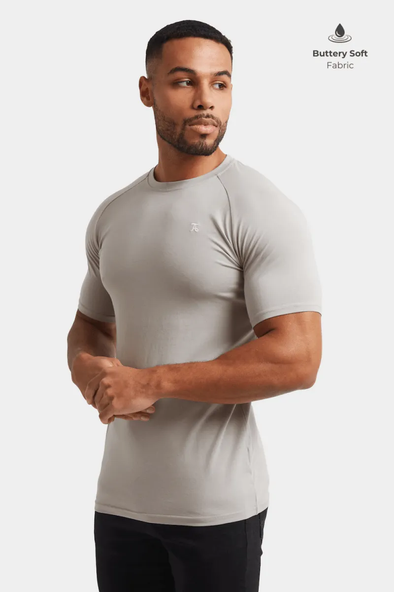 Premium Athletic Fit T-Shirt in Concrete Grey Quality Layer Hiking durability