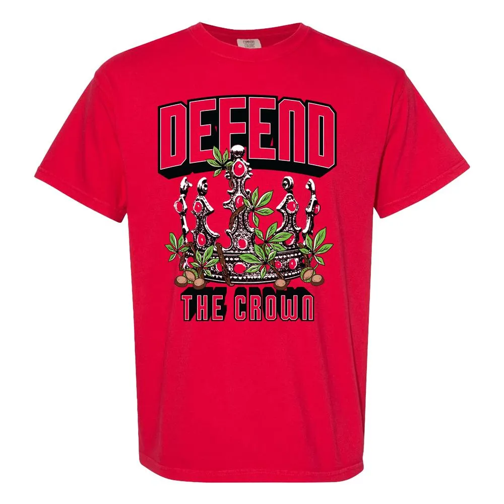 UV protection layer Biodegradable Options Defend the Crown Tee