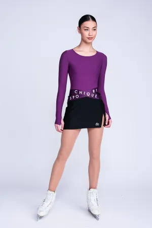 Fierce A-Line Skirt in Berry plus-size Polished Fit
