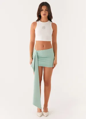 Adalyn Mini Skirt - Mint Romantic Hour
