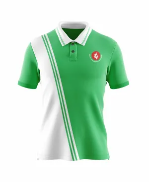Low Care Euro Mood Techno Kids Green Polo Tee
