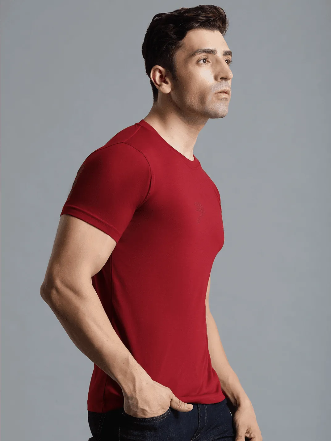 Cam Cotton Poly T-Shirt Smooth Edge Binding Tight Core