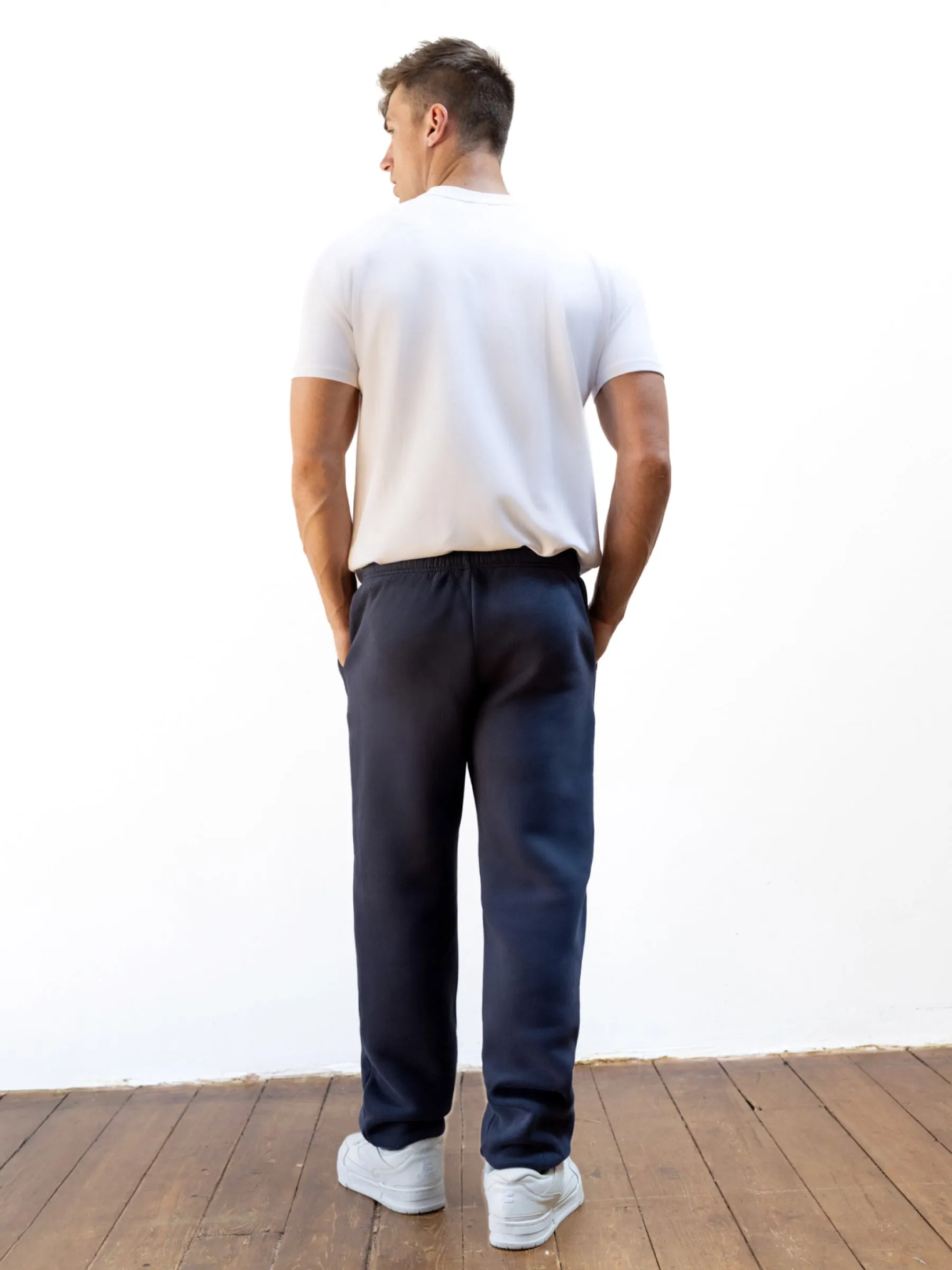Legacy Relaxed Sweatpants - True Navy No Ride Up Design