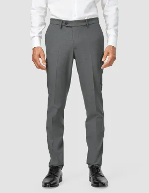 Essential Suit Pants Slim Dark Grey Melange Seasonless wear Comfortable Fit Look