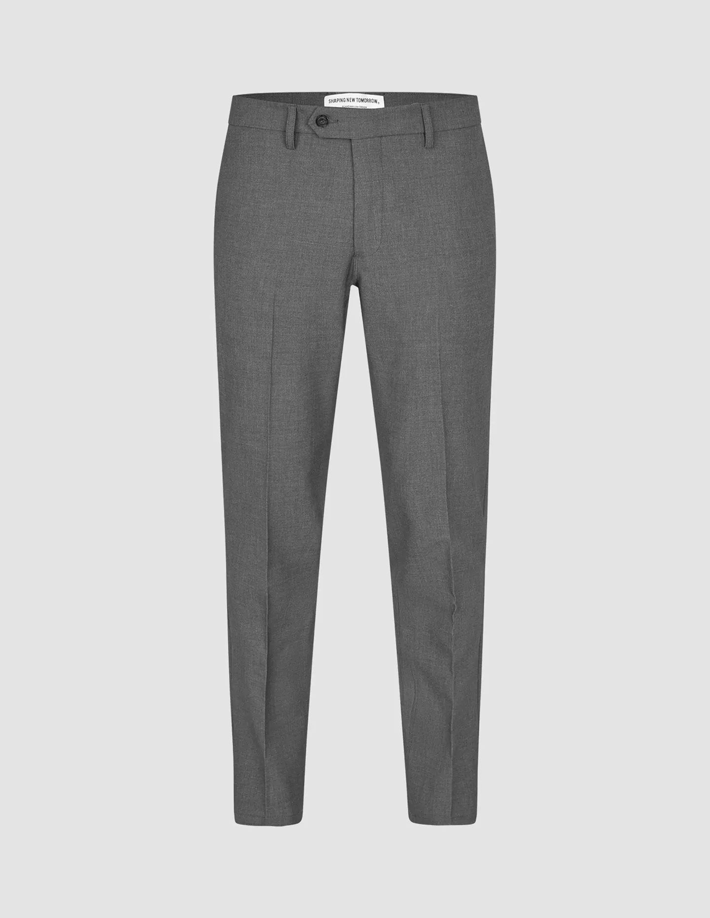 Comfortable Look Essential Suit Pants Slim Dark Grey Melange