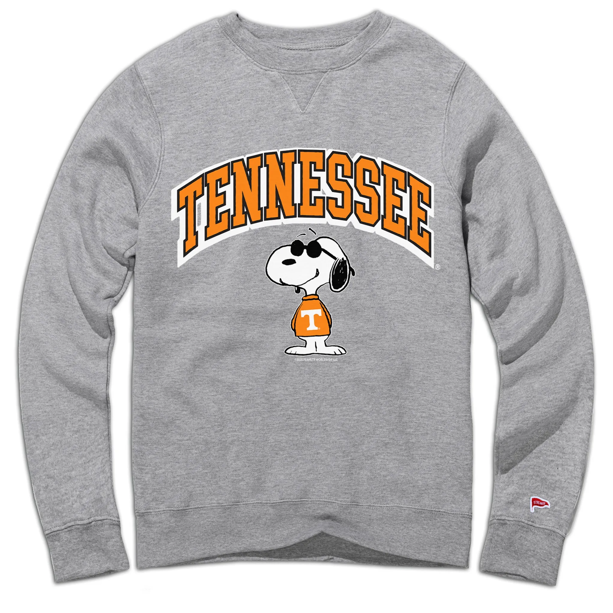 Collapsible Hood Peanuts x Tennessee Joe College Crewneck Sweatshirt