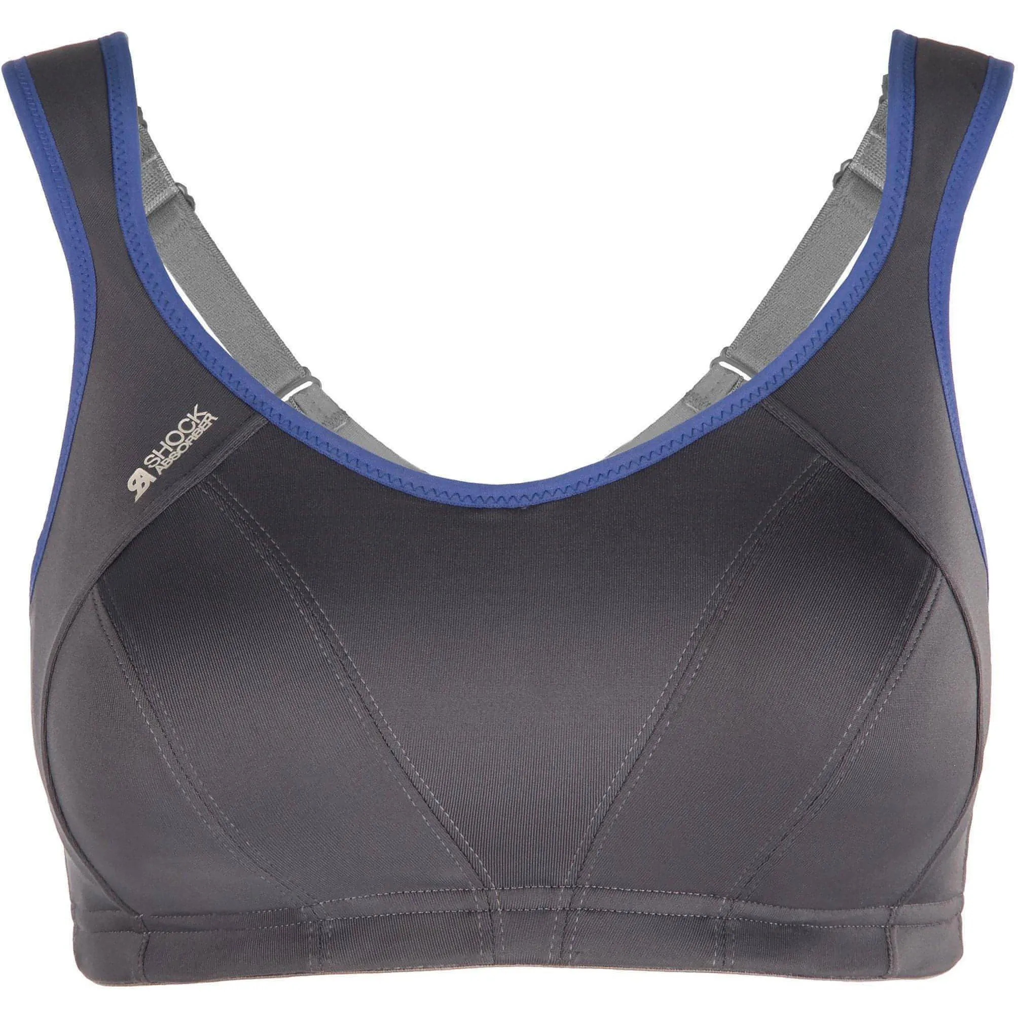 Shock Absorber Active Support Womens Sports Bra - Grey Pilates