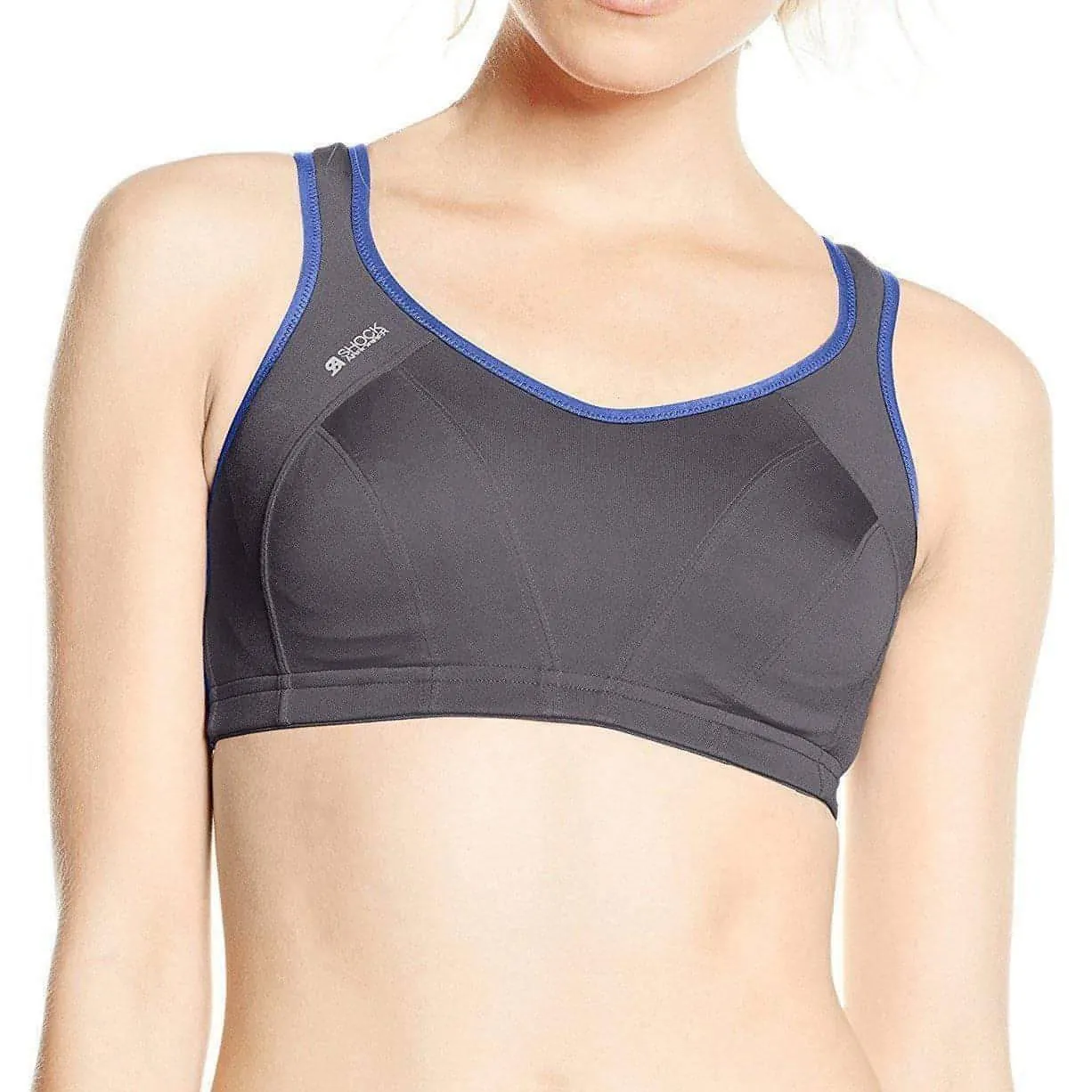 Shock Absorber Active Support Womens Sports Bra - Grey Girls'