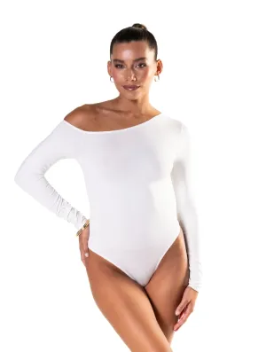 One Shoulder Long Sleeve Thong Bodysuit Sharp Guest Shopping Retro