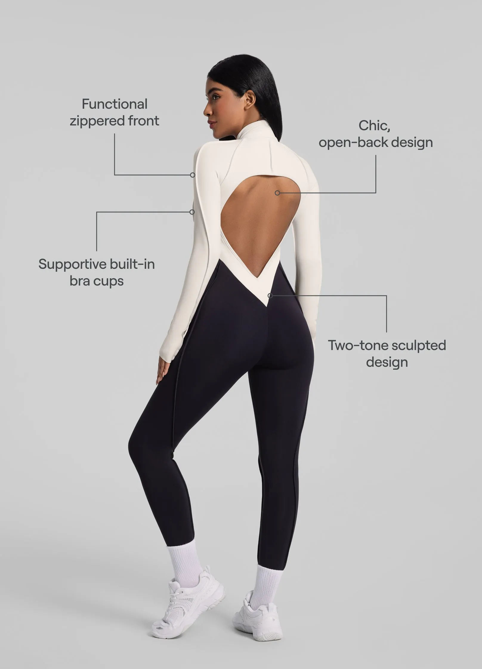 Two-Tone Full-Length Catsuit Home Girl