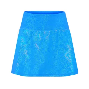 Minimal Comfort Scalloped-Edge Beauty Sleep Princess Athletic Skort - Blue