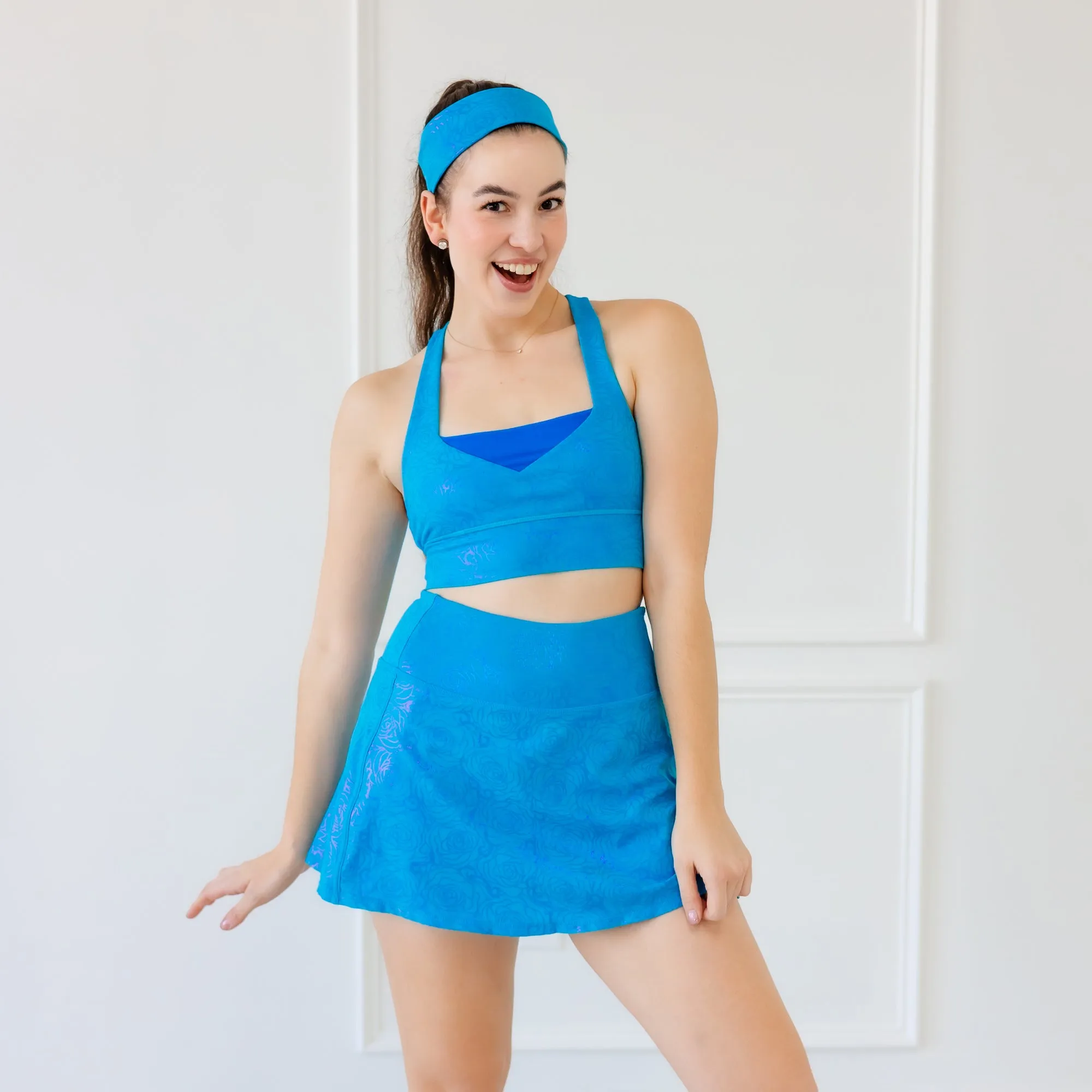 Neutral Finish Breezy Comfort Beauty Sleep Princess Athletic Skort - Blue