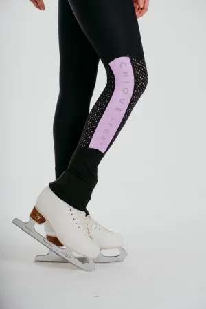 Non See For Kids Breathable Material Inspire Non-Slip Leggings in Amethyst