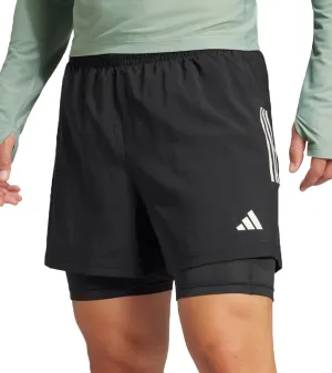 adidas Own The Run ClimaCool 2 In 1 Mens Running Shorts - Black ski wear