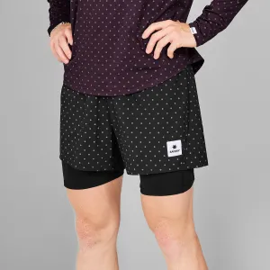 All Purpose Utility Fit Polka 2 In 1 Pace Shorts 5''