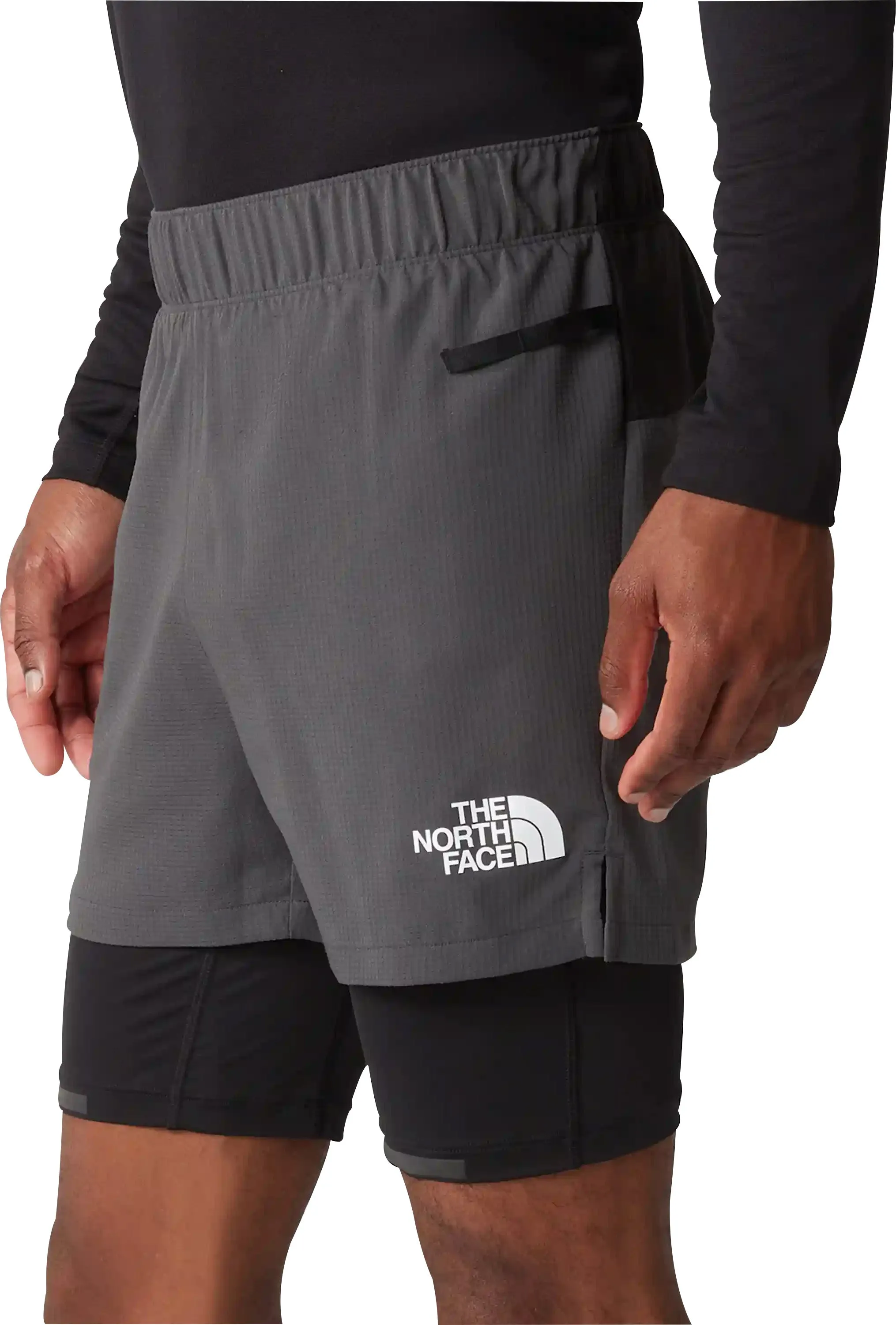 Perfect Comfort The North Face Lab Dual 2 In 1 Mens Running Shorts - Grey