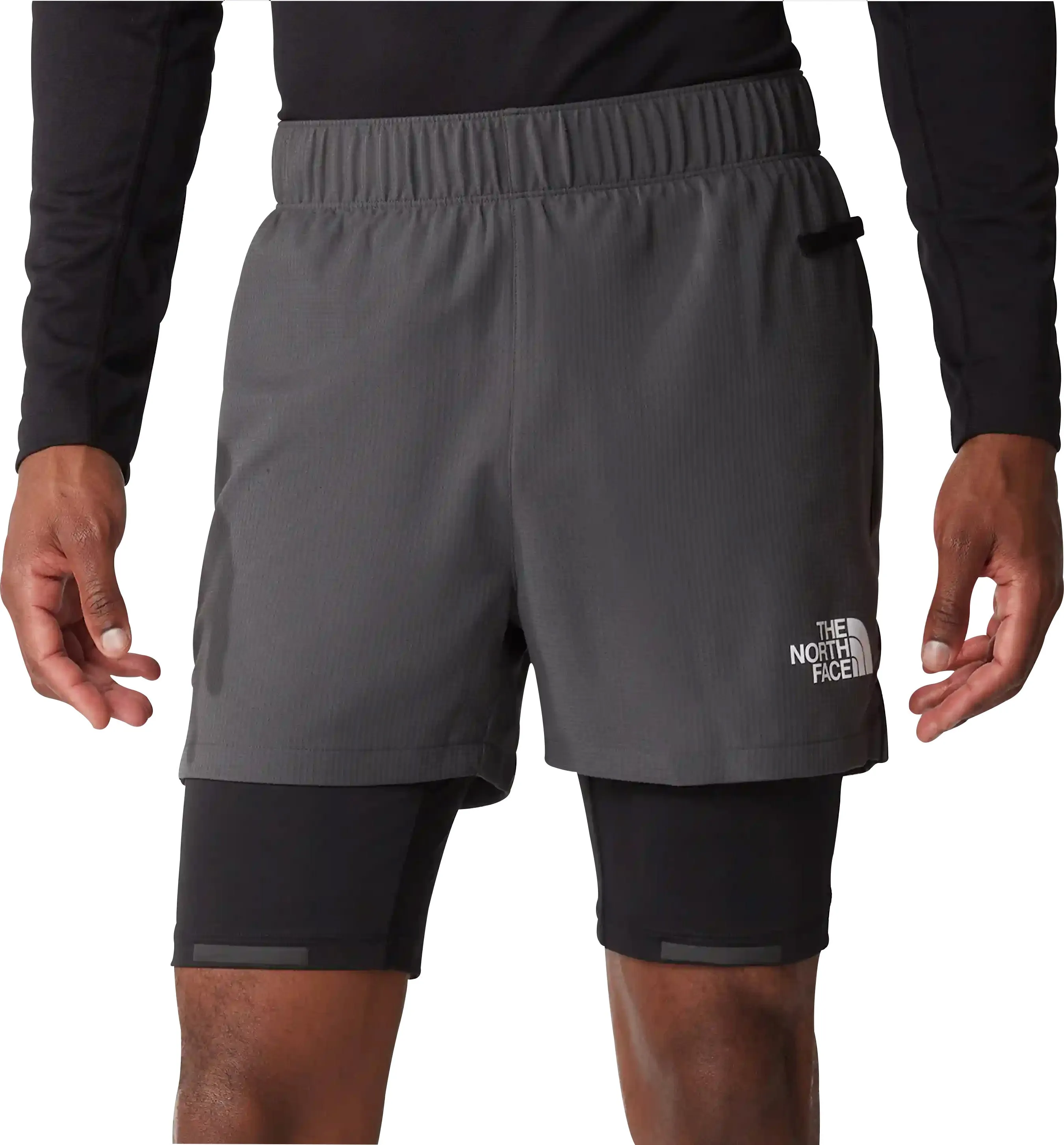 Versatile Piece The North Face Lab Dual 2 In 1 Mens Running Shorts - Grey