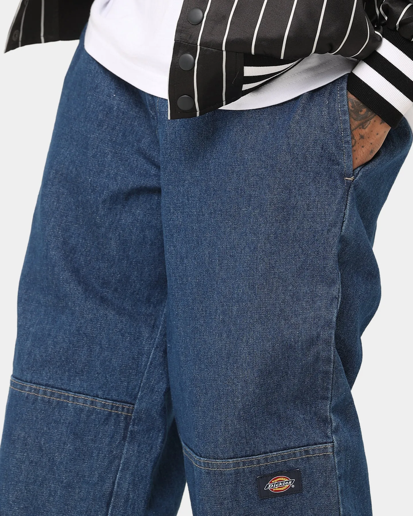 Versatile Look Textured Smart Casual Road Trip Dickies 82-283AU Denim Jeans Stone Washed In