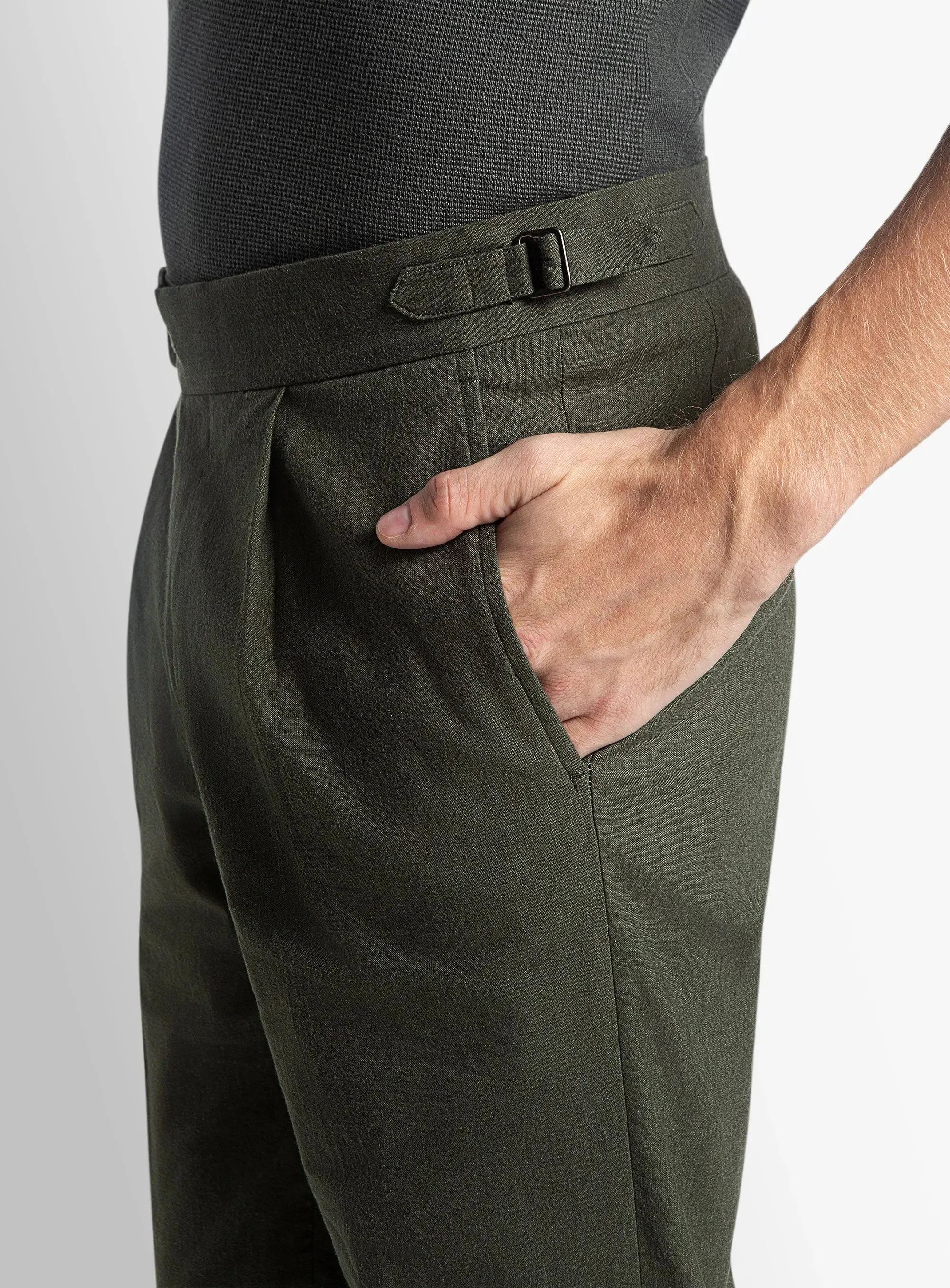 Santorini Olive Trousers Fashion Forward