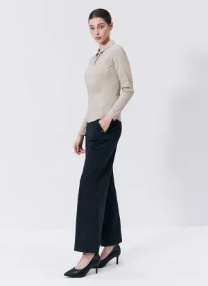 Prince Core Holding Warm Fluffy Wide Pants