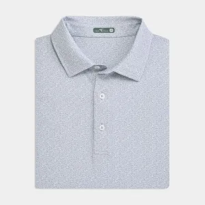 Frost Antlers Printed Performance Polo Snap Button Closure