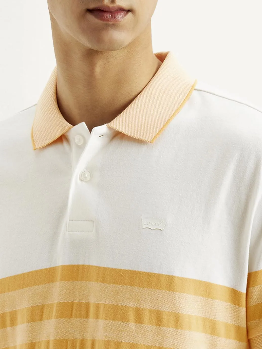 Men's Striped Slim Fit Polo T-shirt Summer Business