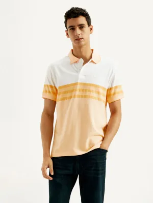 Men's Striped Slim Fit Polo T-shirt Layering Essential Dress Up Or Down