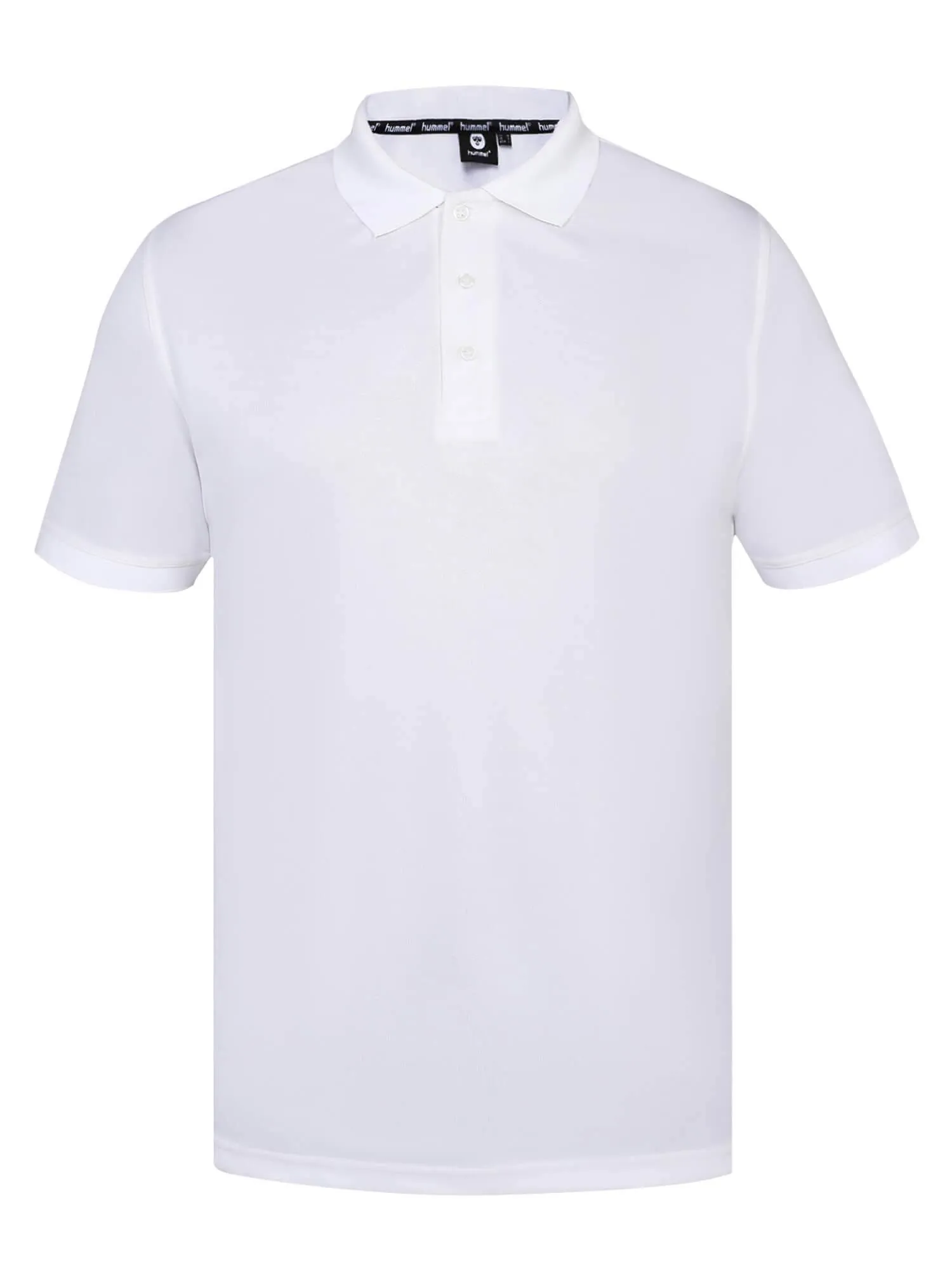 Men White Polo T-Shirt FlexibleWaistband SustainableYarnBlend