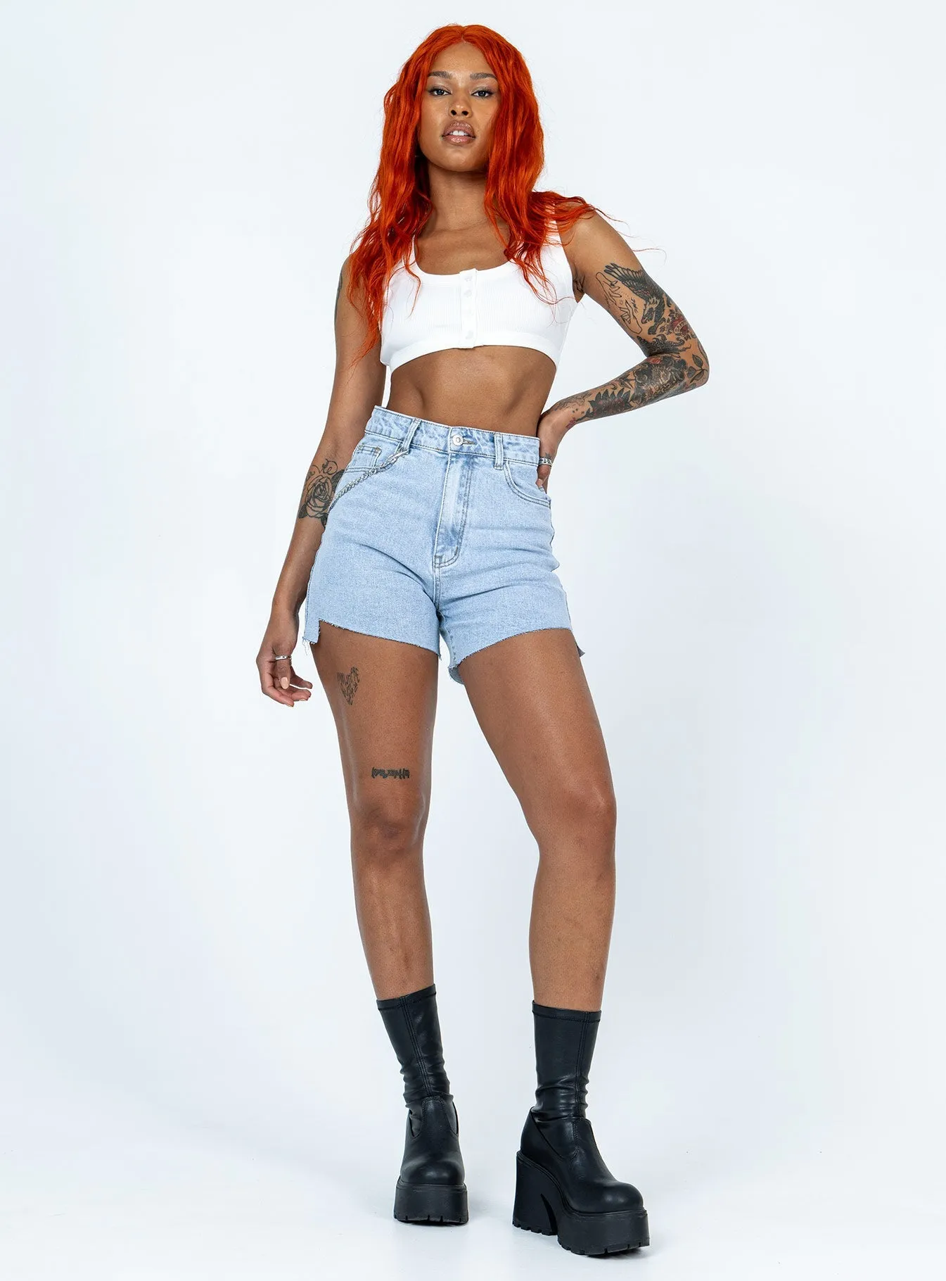 Tiyarna Denim Shorts Cultural Fit LowMaintenanceMaterial