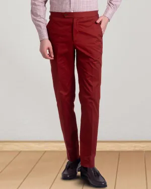 Rust Twill Dress Pant Timeless Fit Sleek Design