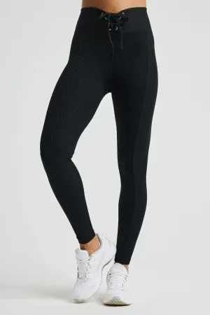 Slim Silhouette Ribbed Football Legging