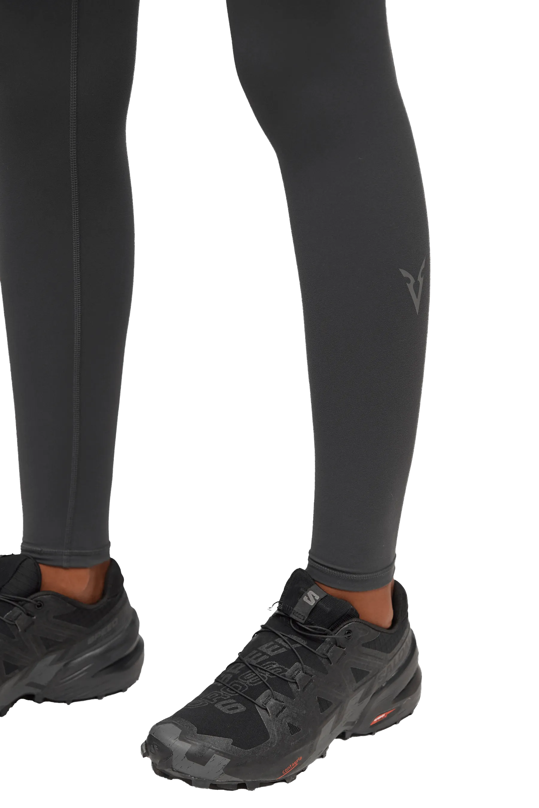 LEGGINGS - Dark Gray Structured Waistband