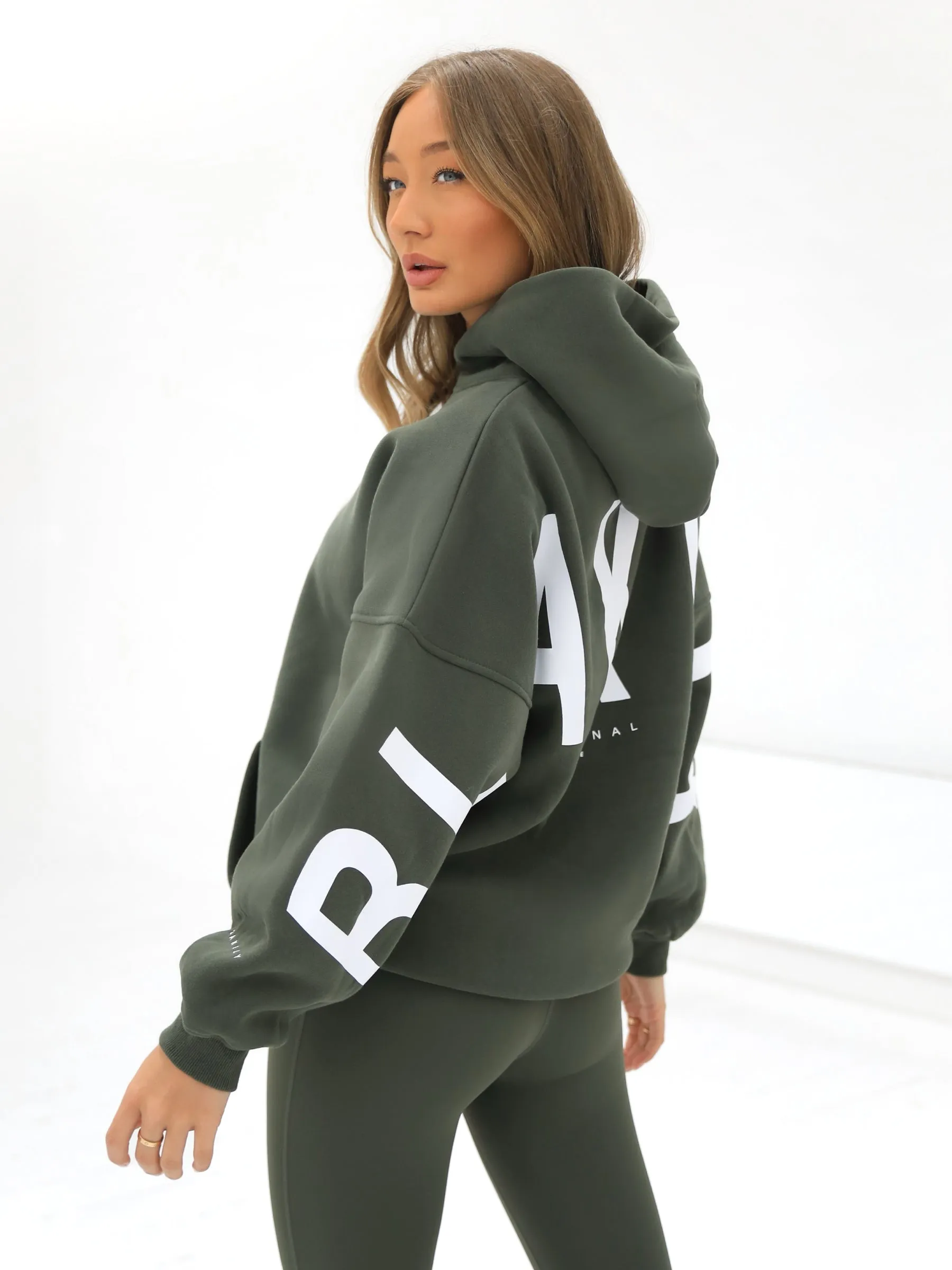 Isabel Oversized Hoodie - Khaki Green Fashion Energy