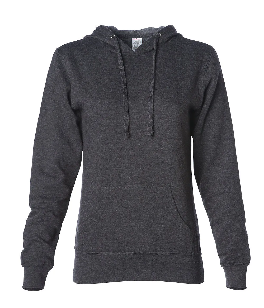 Runway Inspired Stretch Blend Fabric Women's LightWeight Fleece Hoodie