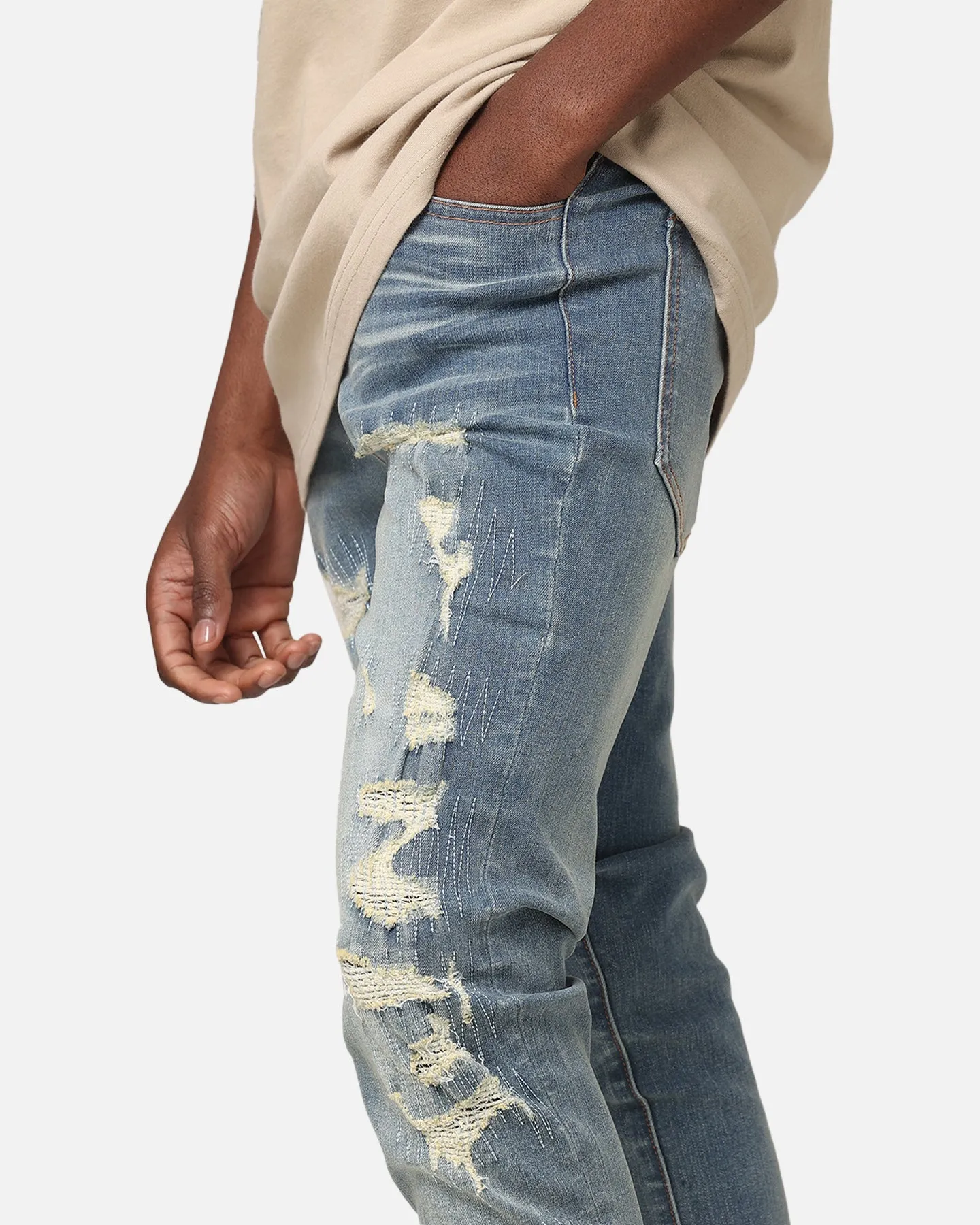 Rainy Day Everyday Reinforced Belt Loops Saint Morta Rage Summum Jeans Superwash Blue