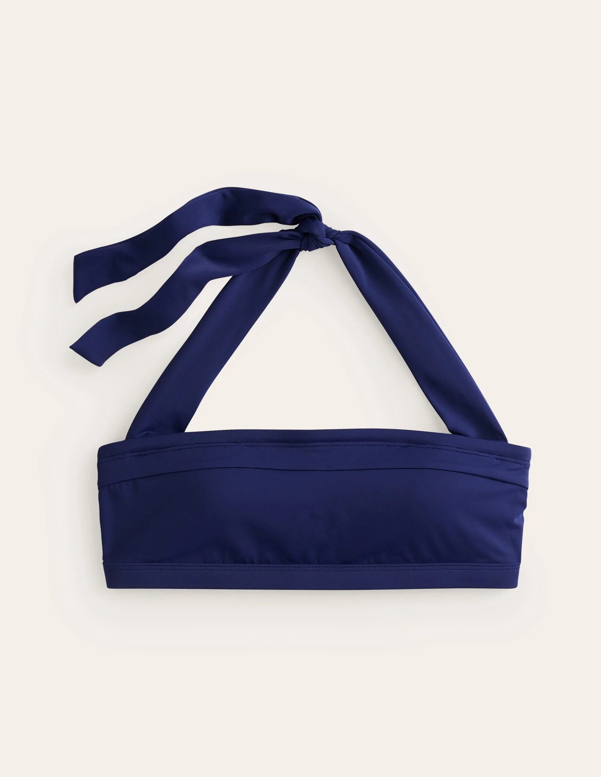 Santorini Bikini Top-Navy Water Repellent Finish