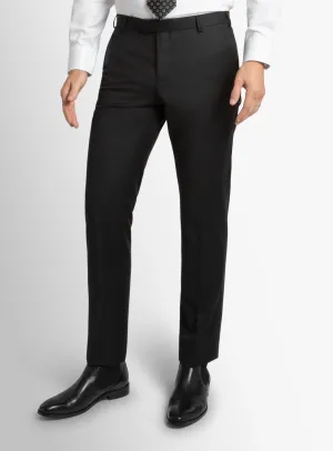 Fashionable Fit Dexter Twill Black Suit Trousers
