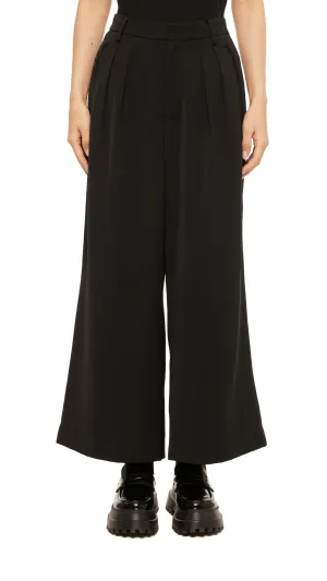 Trimmed Pocket Wide-Leg Pants Coastal Chic