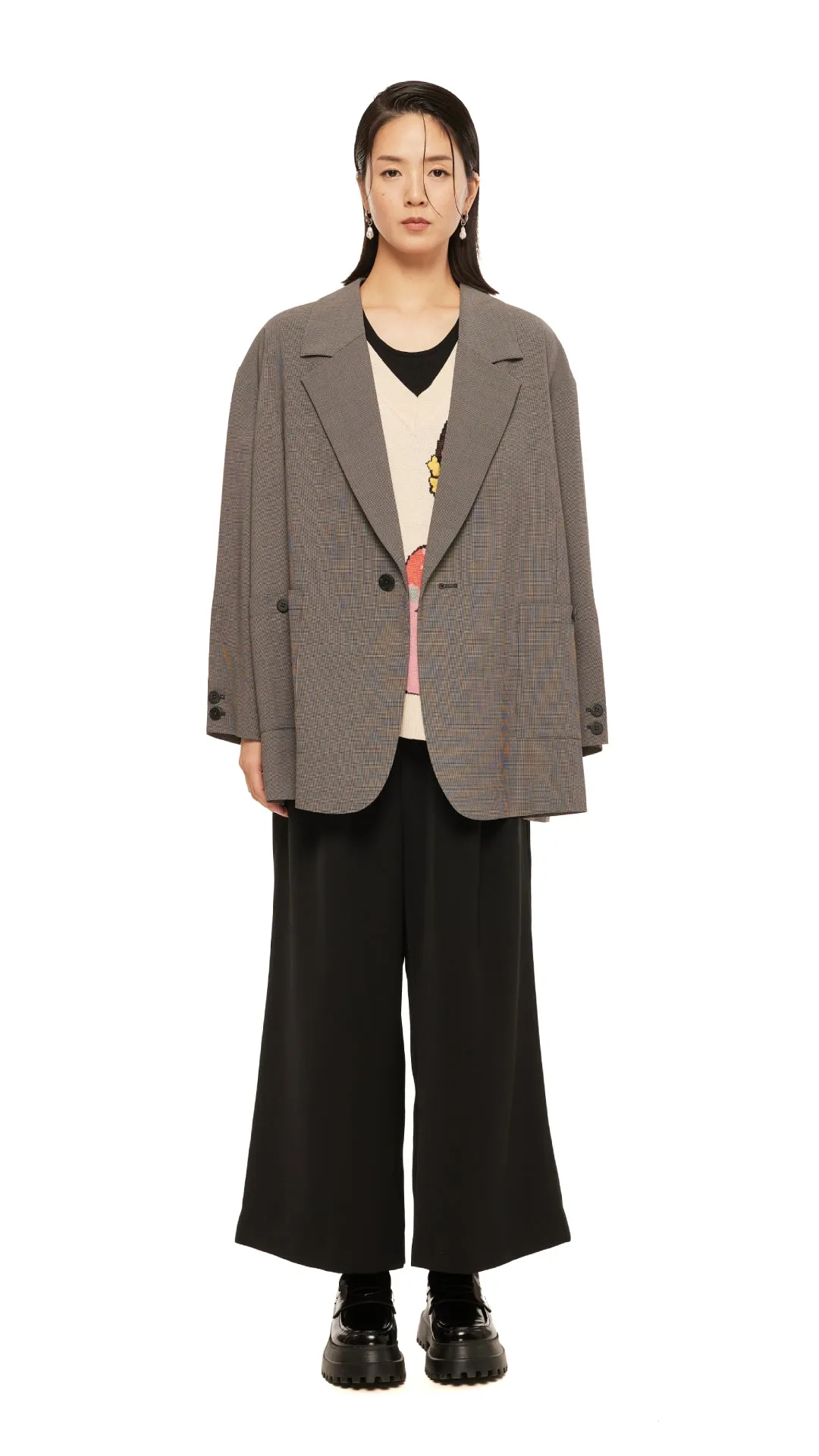 Trimmed Pocket Wide-Leg Pants Street Glow DurableThreadwork