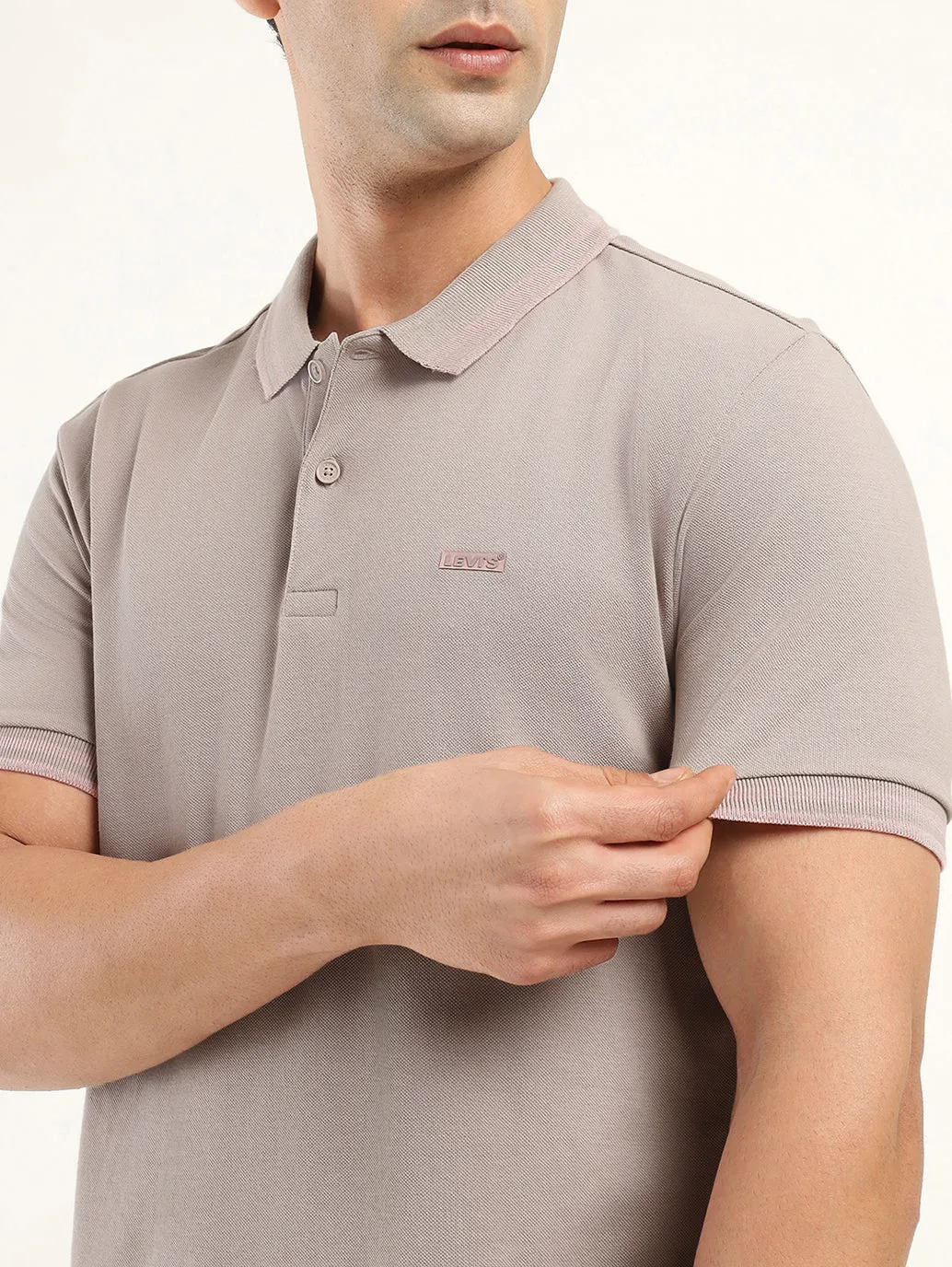 Men's Solid Polo T-Shirt Youthful Appeal