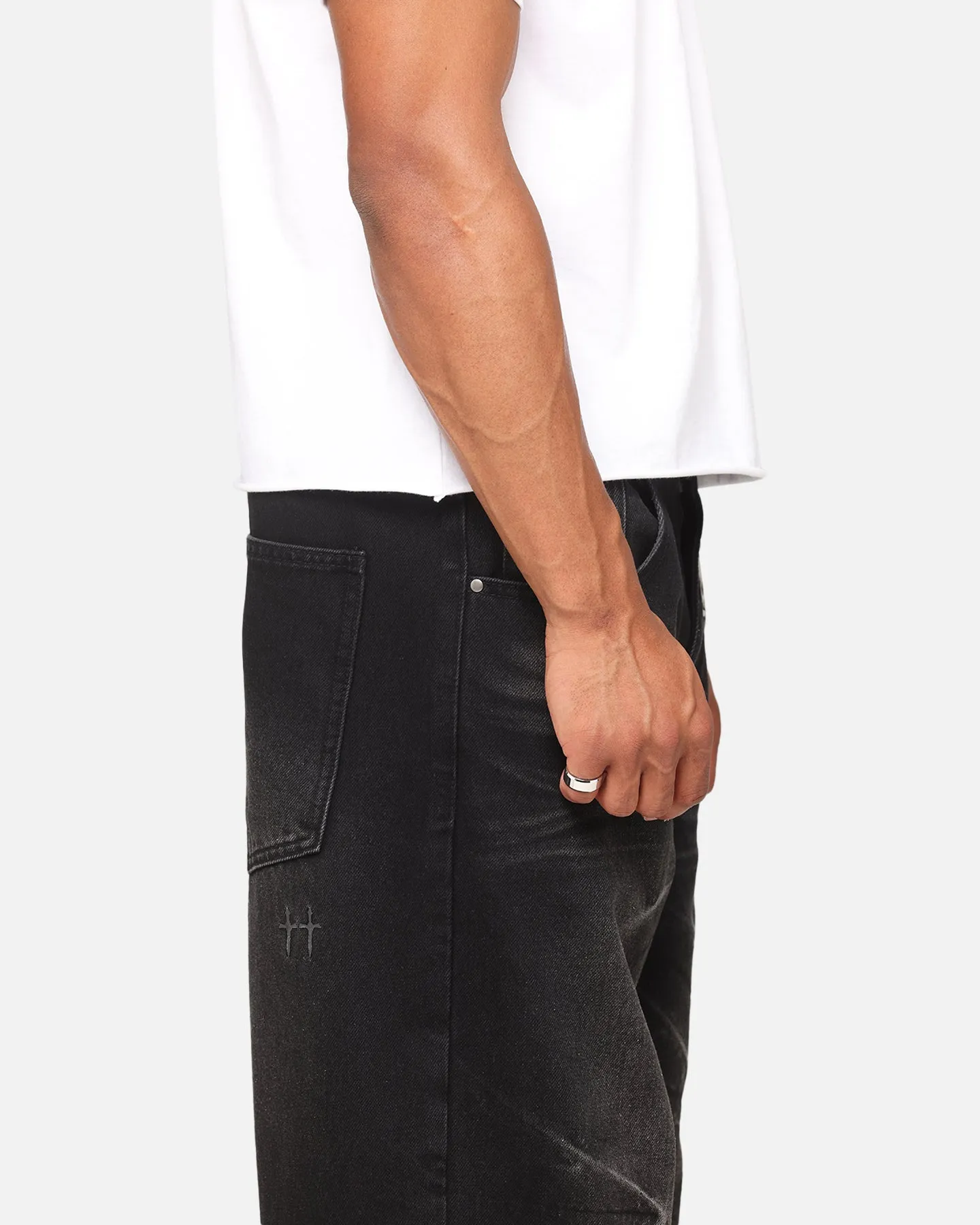 Saint Morta Amplus Jeans Antiquity Black Casual Student Outfit Core Look