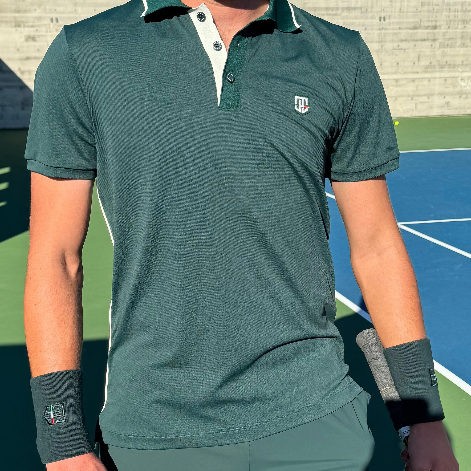 Smooth Flatlock Seams Business Ready Retro IV Polo - Terra