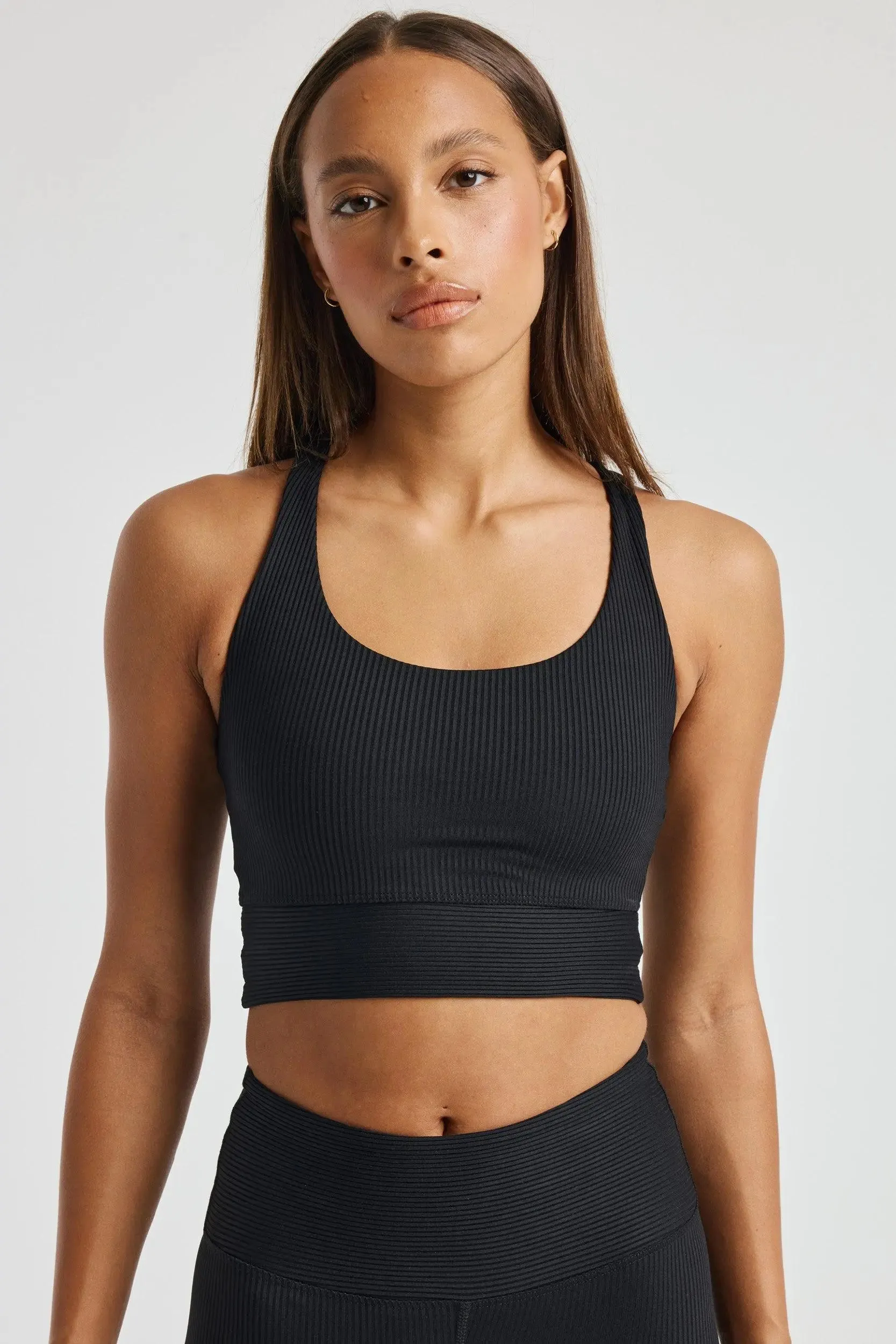 Ribbed Gym Bra Training Gear