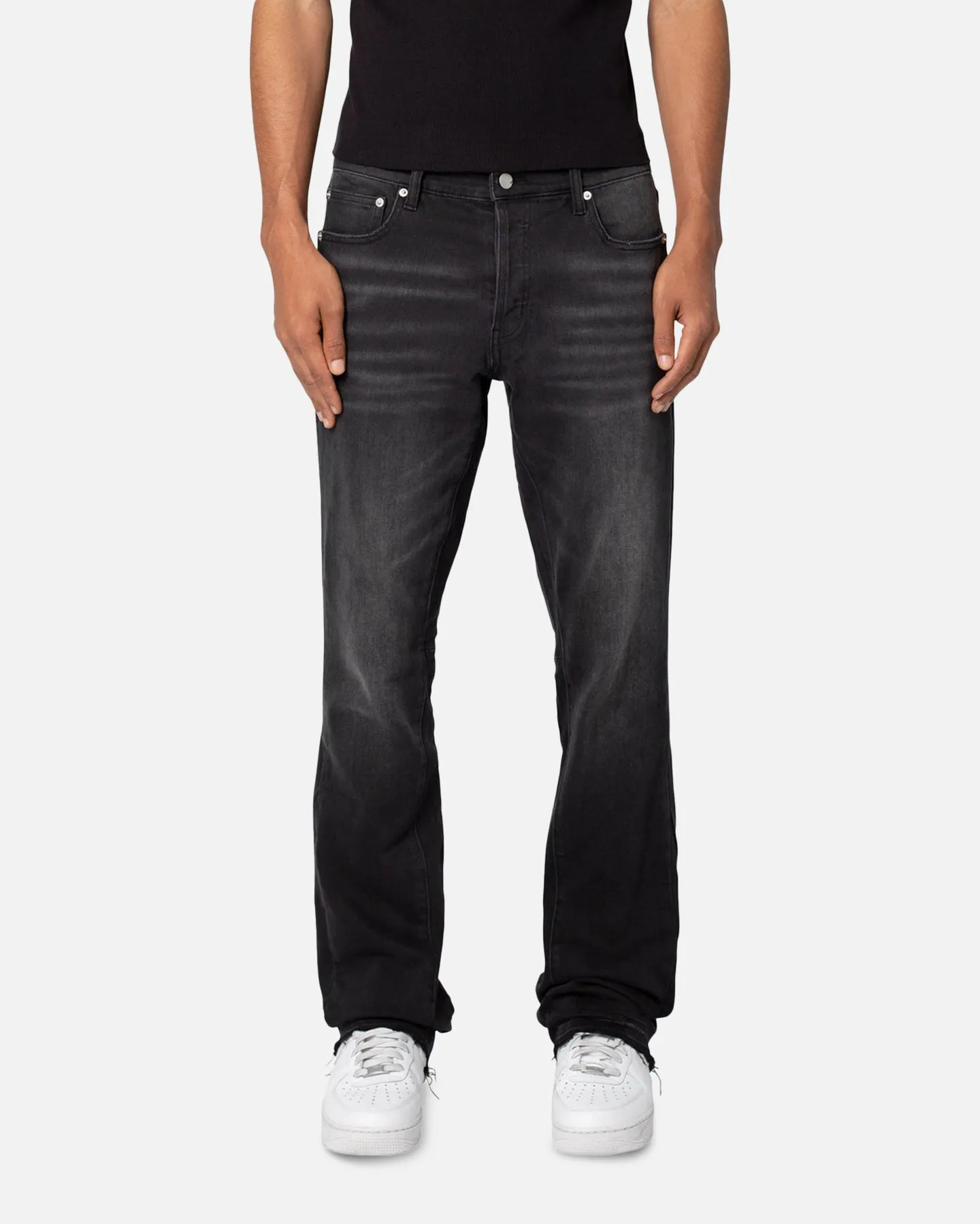 Essential Look MNML M524 Slim Stacked Denim Jeans Washed Black